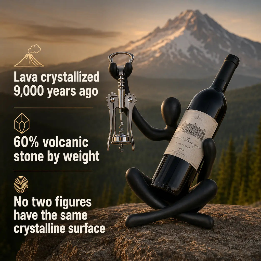 Owen Barrett's Cascade Basalt Wine Figure